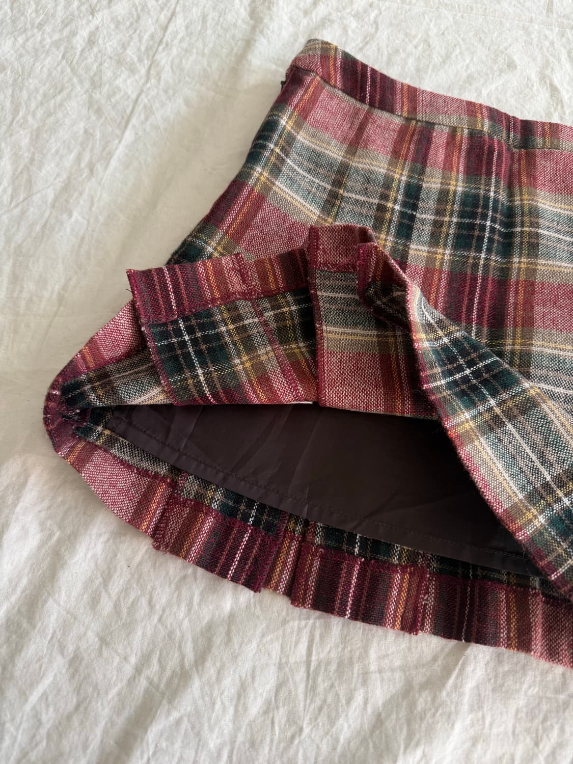 리즈리사 체크 로걀 미니스커트 상품이미지7