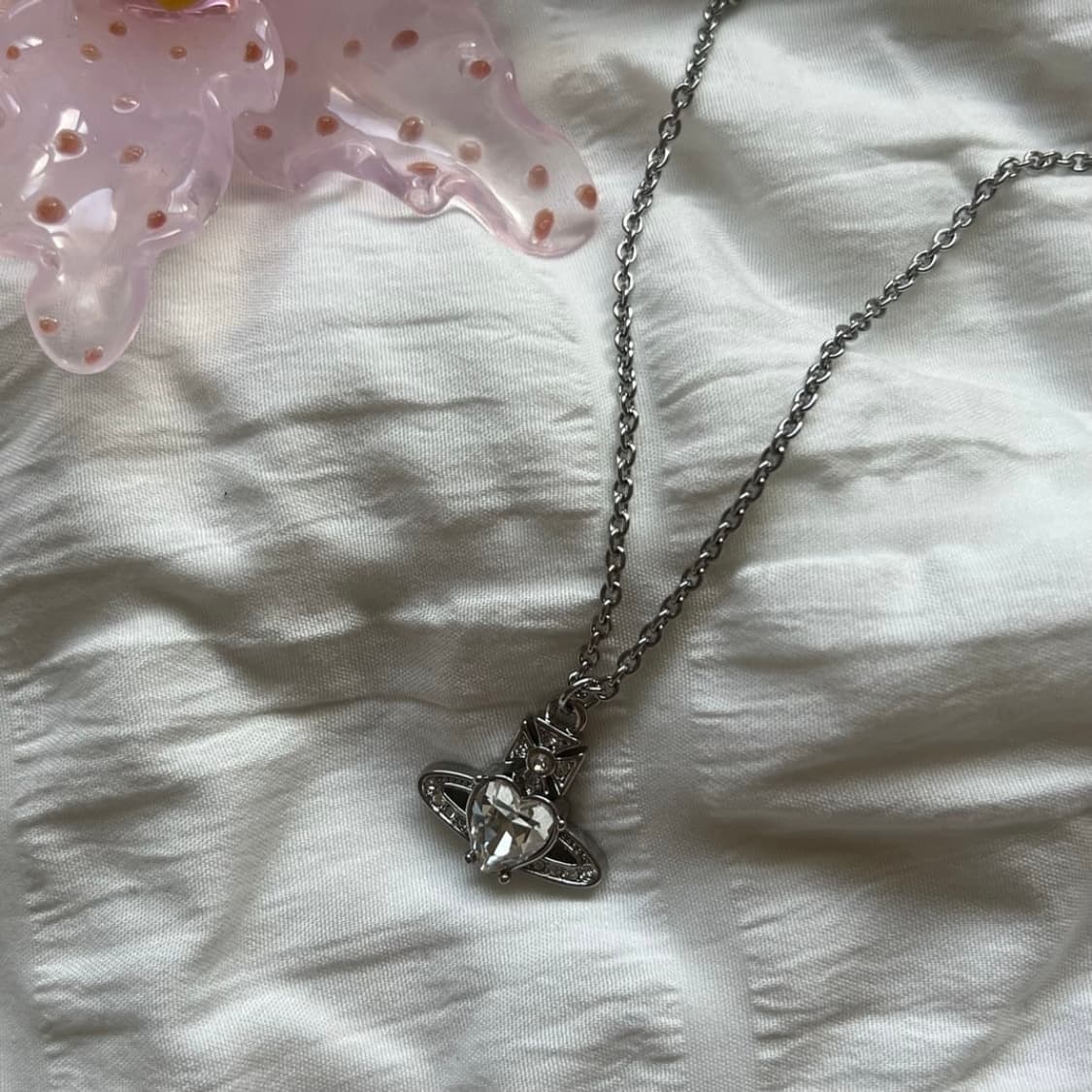 비비안웨스트우드 아카이브 아리엘라 하트 orb 팬던트 목걸이 상품이미지1