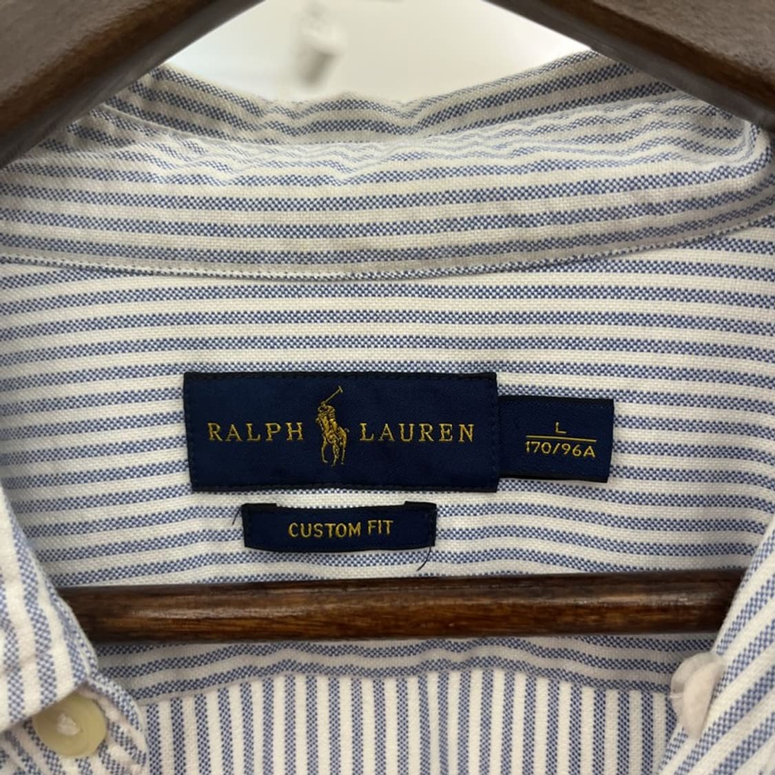 폴로 랄프로렌 빈티지 캐주얼 스트라이프 옥스포드 셔츠 L C11076 상품이미지5