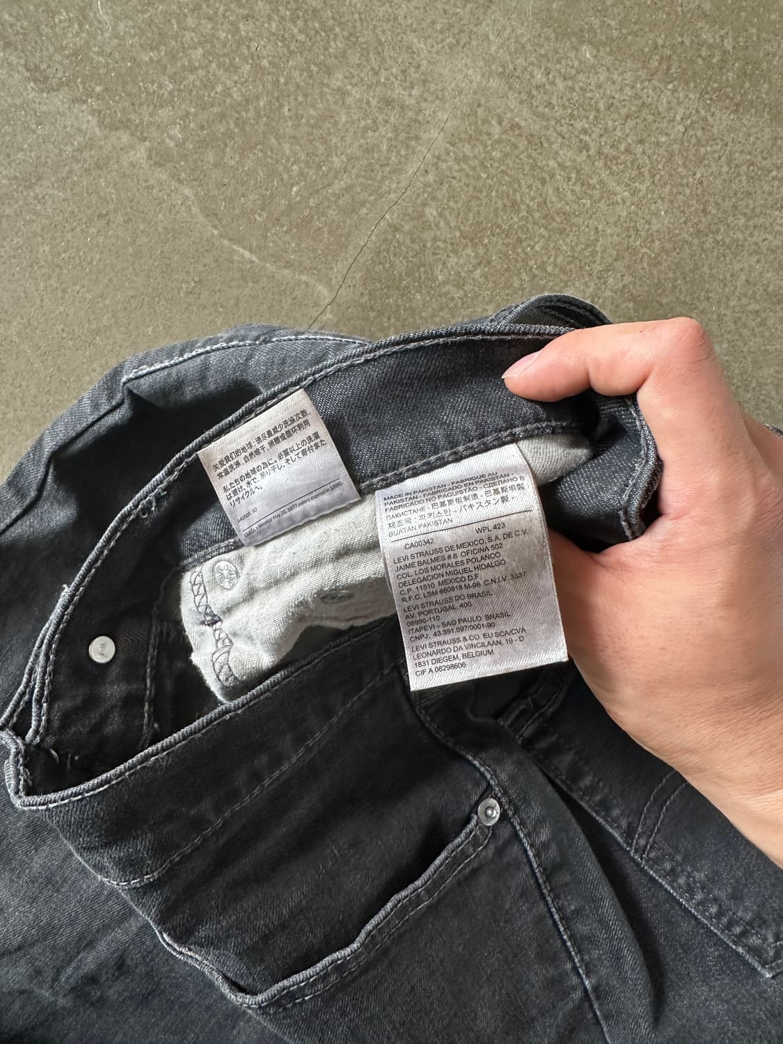 Levis 559 블랙 워시 데님 팬츠 W33 상품이미지4