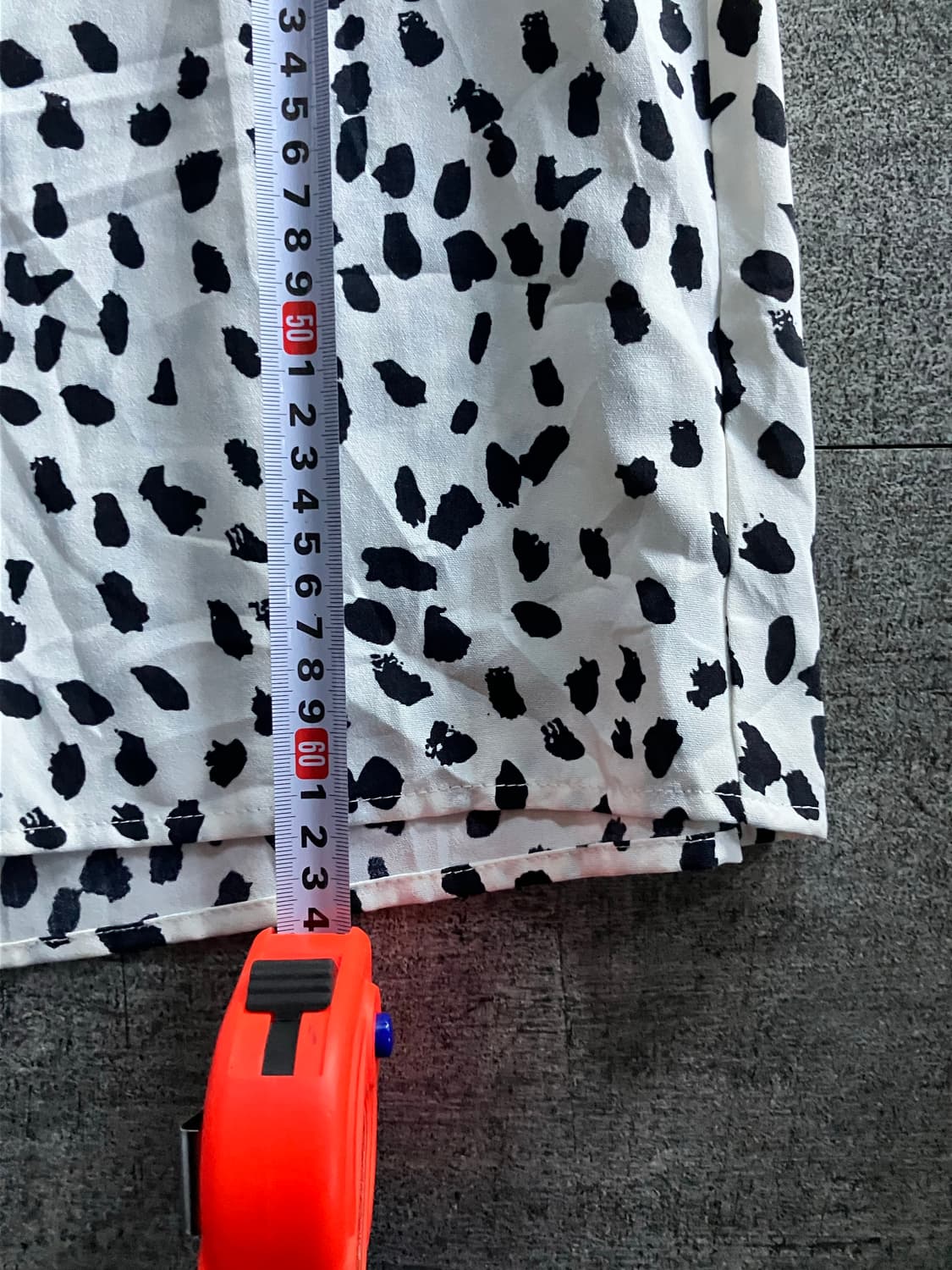 일본빈티지 하구미모리걸 달천깔페어리 레오파드도트 타이블라우스 상품이미지3