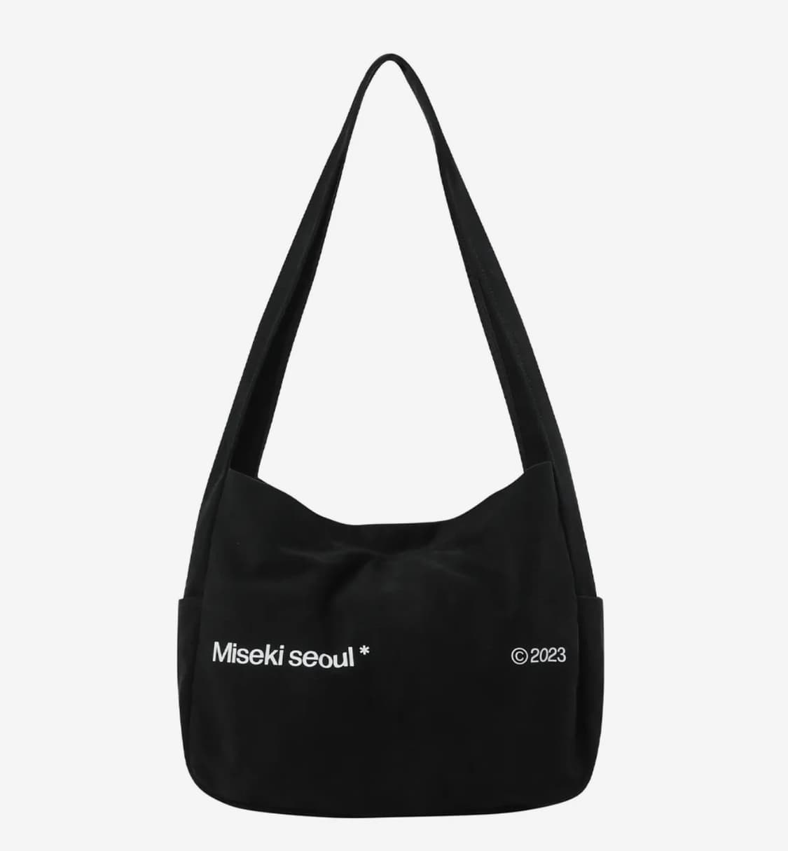 새상품) Cotton big crossbag BLACK 상품이미지1