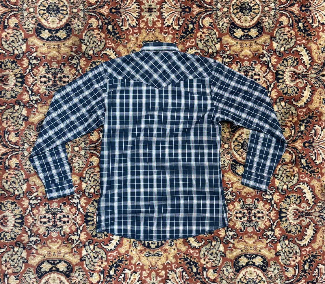 빈티지 랭글러 체크 플란넬 셔츠 키즈 XL(M) (601) 상품이미지3