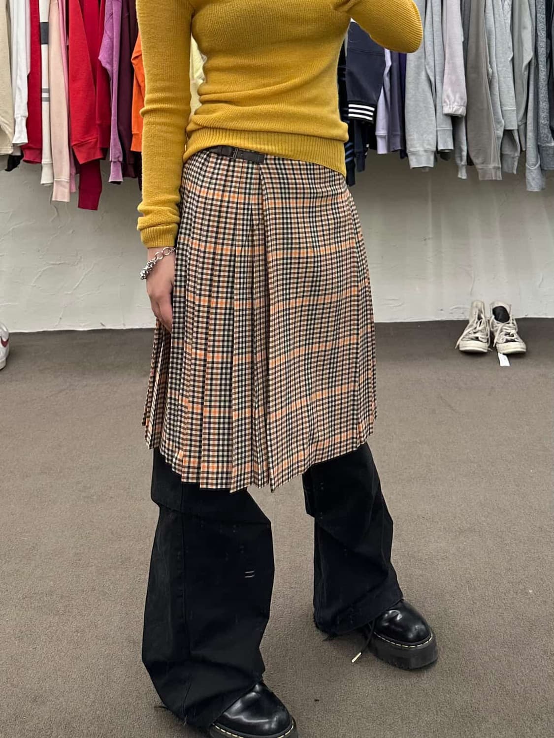 old england 체크 랩 스커트 상품이미지7