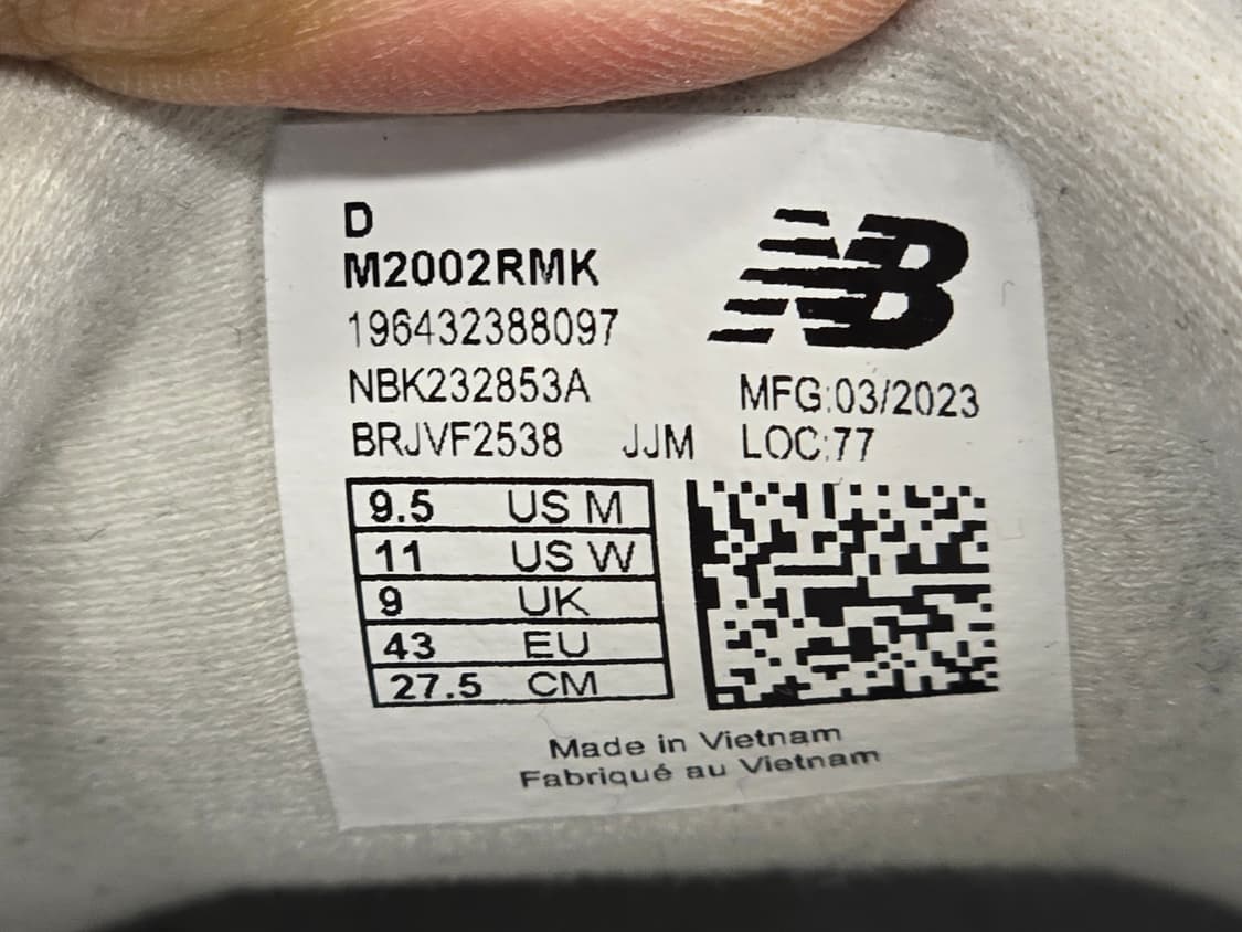 뉴발란스 2002R 뮬 레인클라우드 슬리퍼 회색 270 상품이미지7