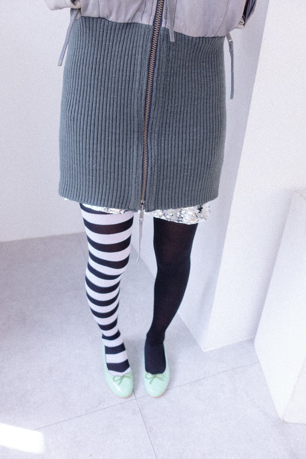 Diesel grayish blue sheep skin leather  상품이미지4