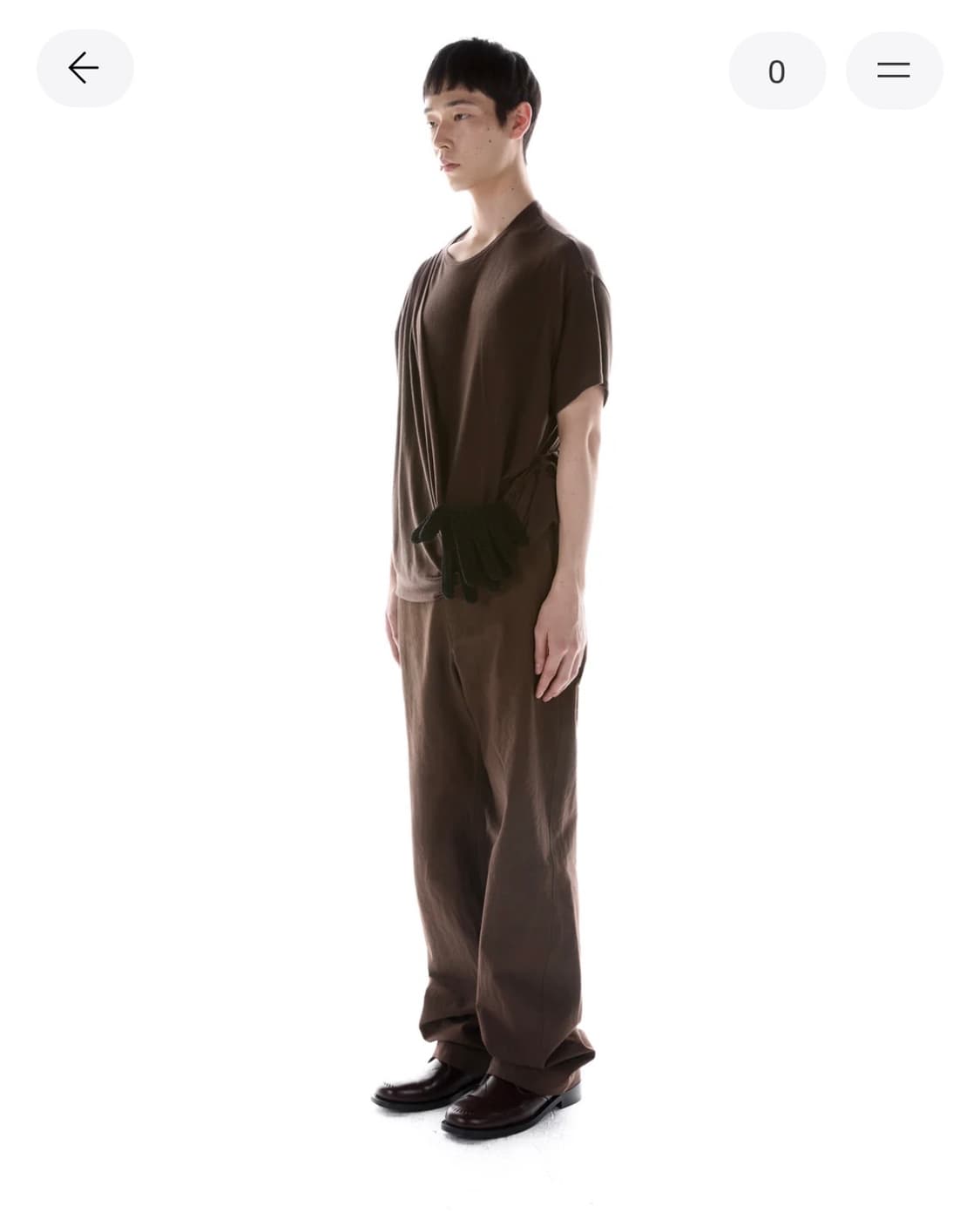 paf 드리프터 티 L 브라운.  포스트아카이브팩션 파프 상품이미지3