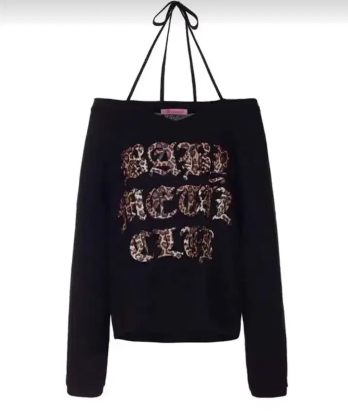 베이비메탈클럽 베메클 레오파드 로고 스트롱티 블랙 상품이미지1