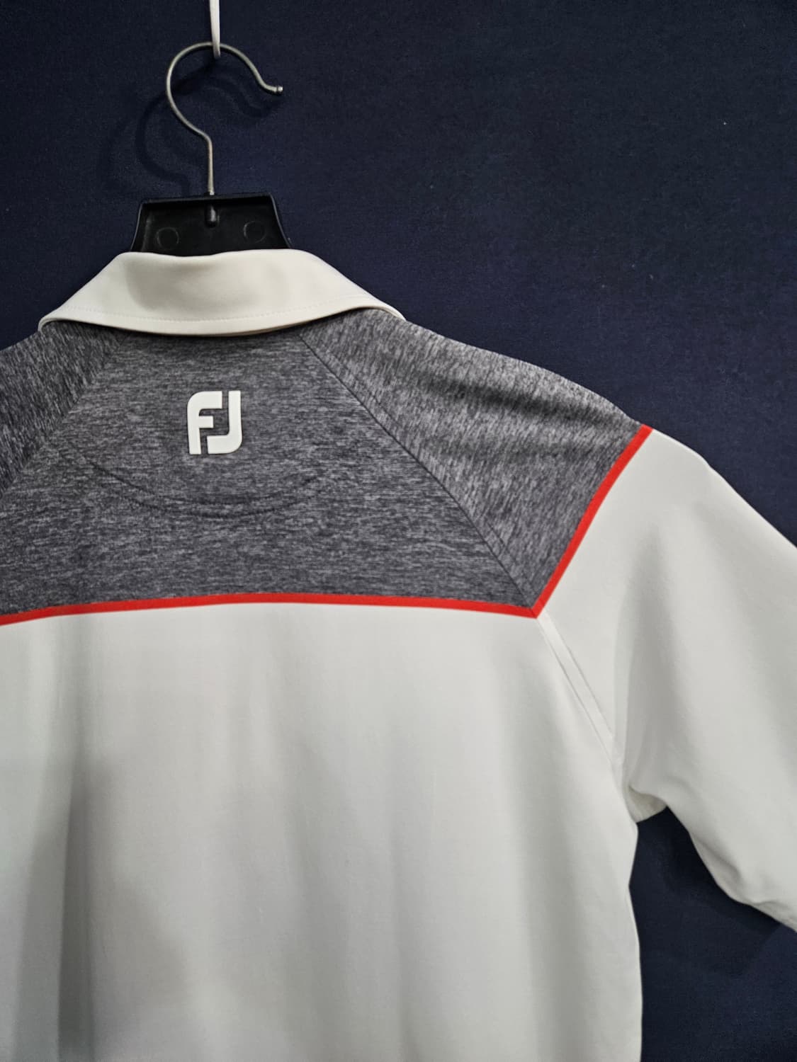 풋조이 화이트 남성 슬림핏 90~95 골프 카라반팔티  상품이미지7
