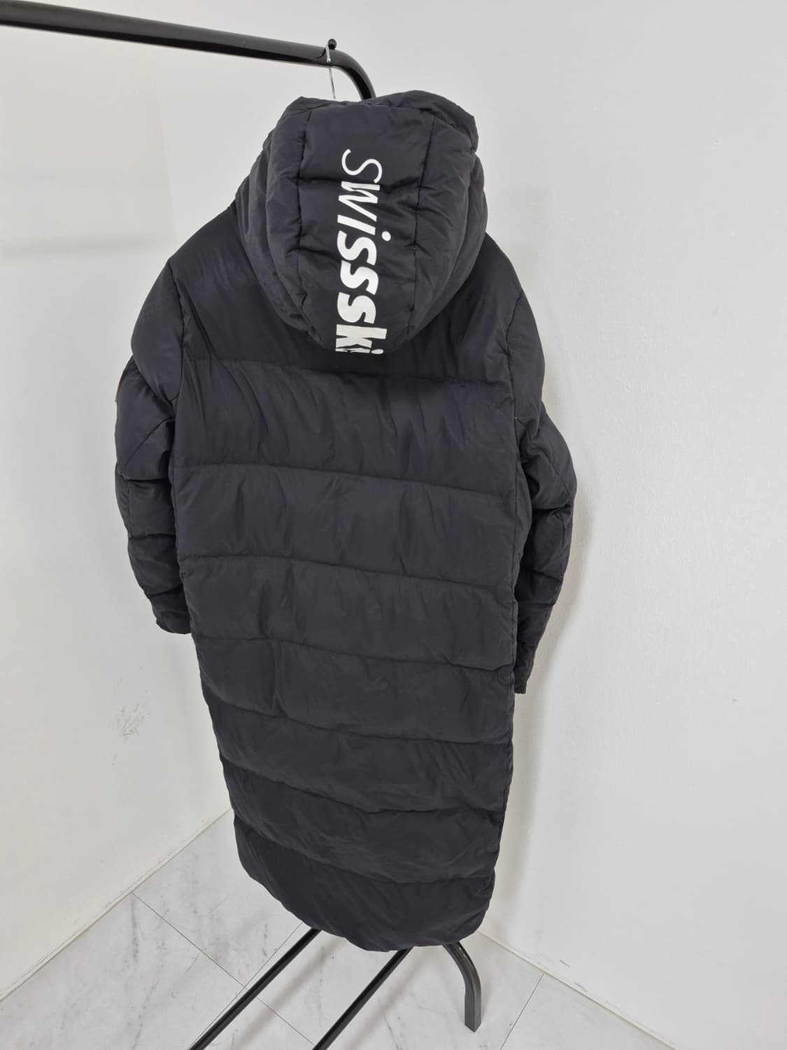 데상트 정품 스위스 아우디 스키패딩 오리털 롱패딩 사이즈90 실사이즈 9 상품이미지2