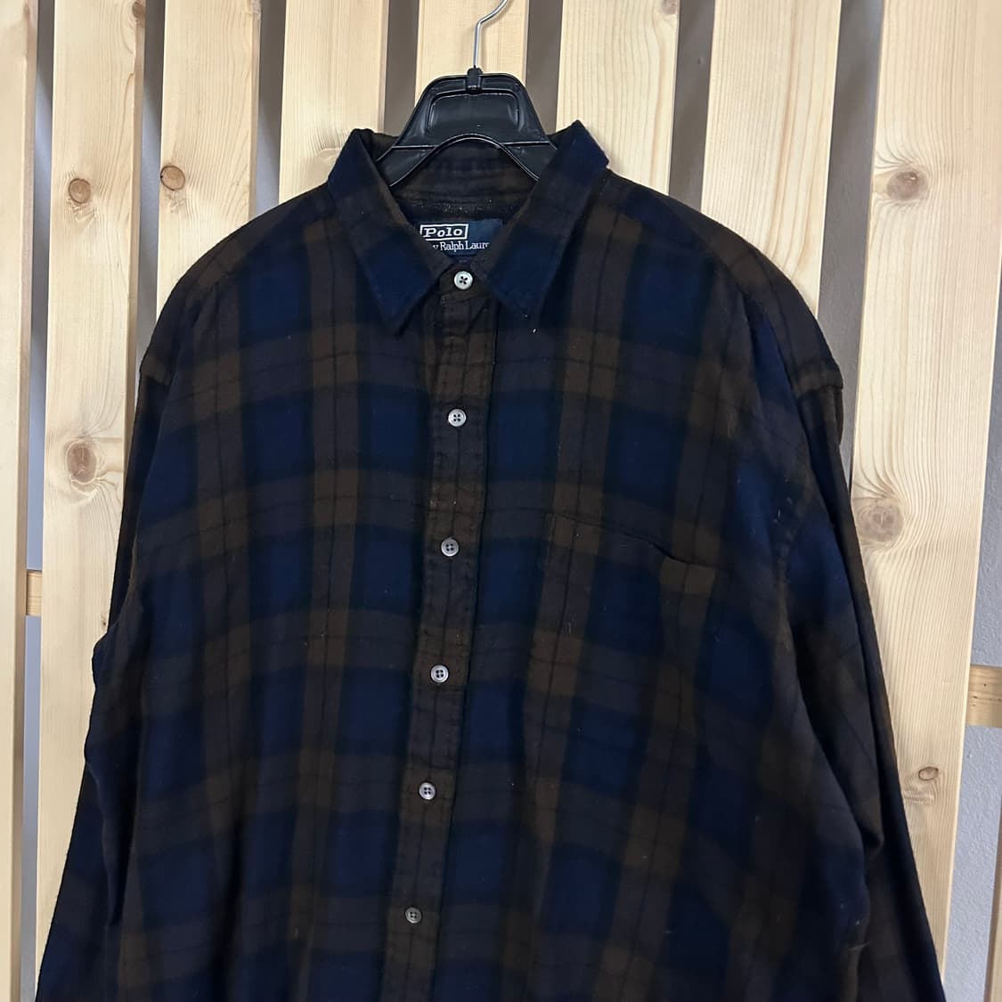 (XL) 폴로 랄프로렌 브라운 체크셔츠 상품이미지2