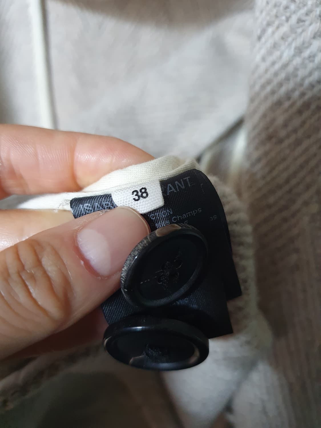 이자벨마랑 헤링본 롱코트 38 상품이미지8