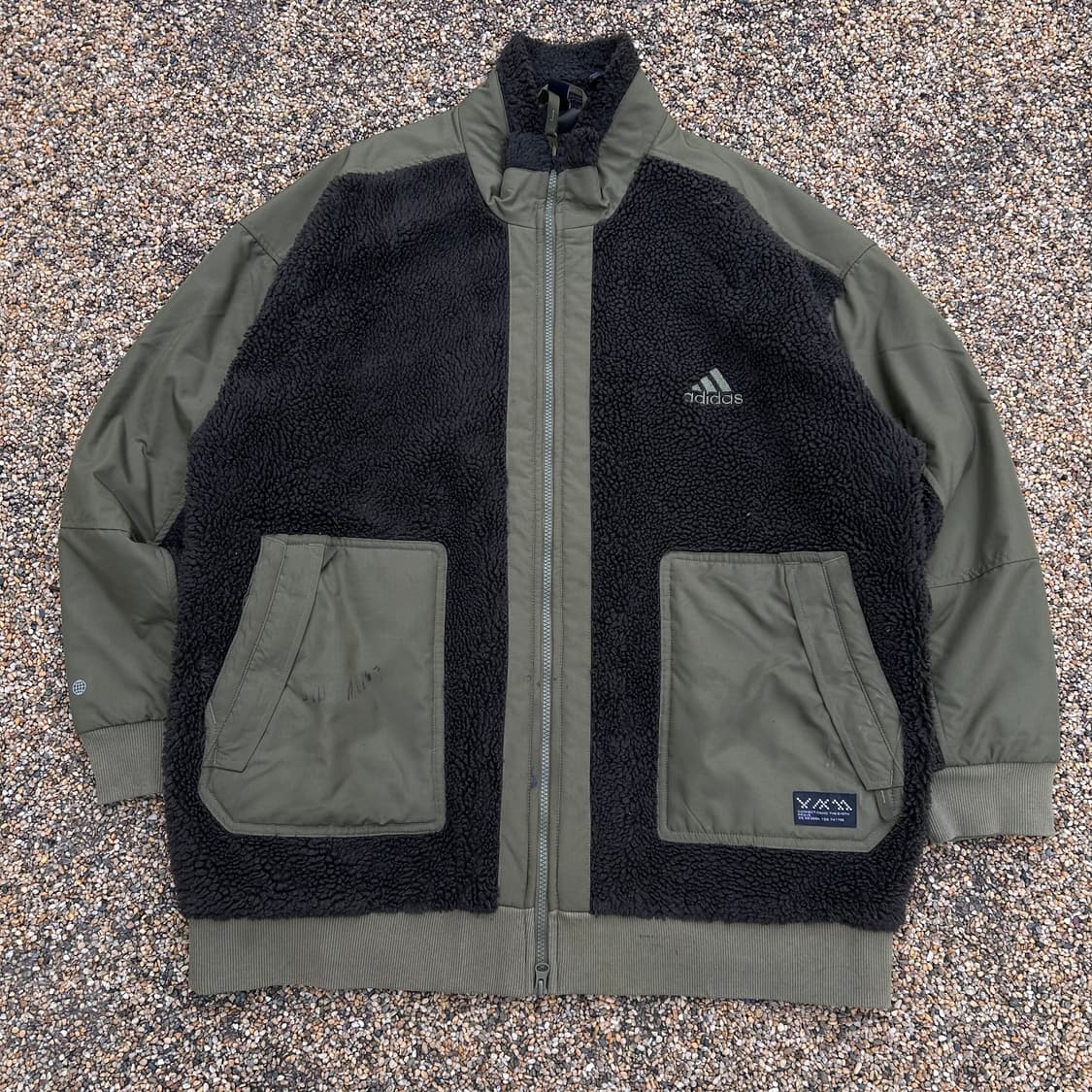 아디다스 카키 쉐르파 자켓  상품이미지1