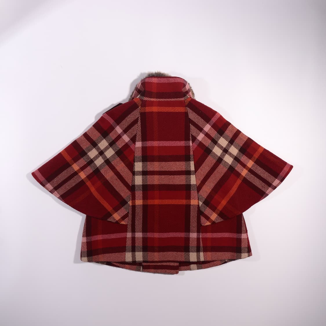 닥스 체크 울 케이프 B219 상품이미지4