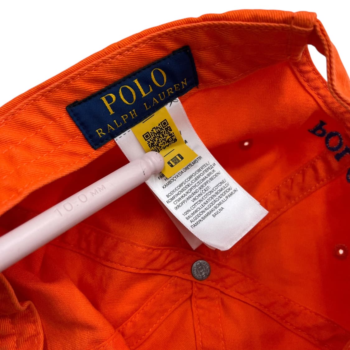 폴로 랄프로렌 블루포니 오렌지 볼캡 상품이미지9