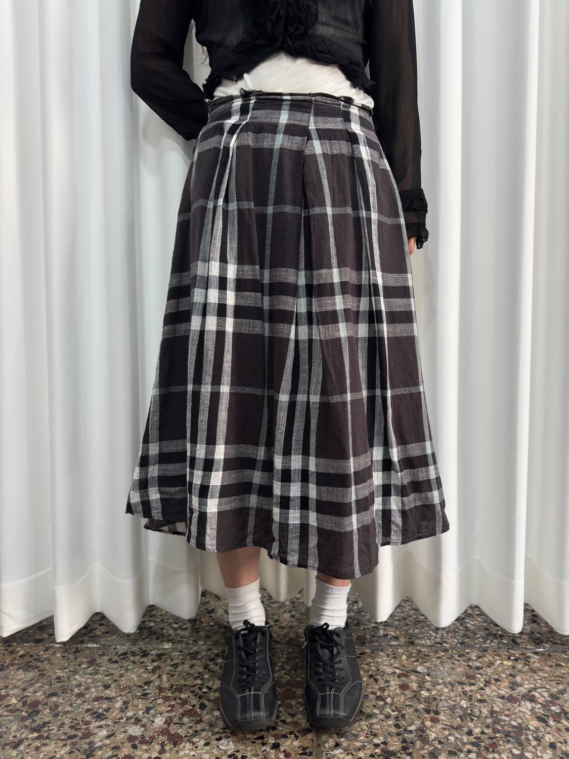 check mori skirt 상품이미지2