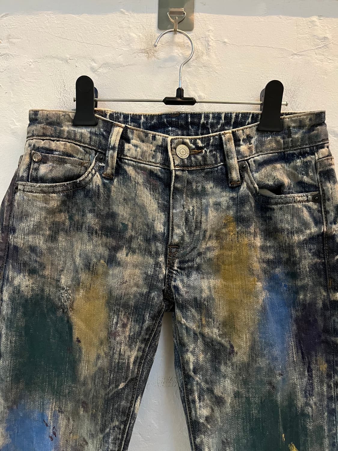 Denim&Supply 데님앤서플라이 페인팅 대미지 스키니 진 W25 상품이미지2