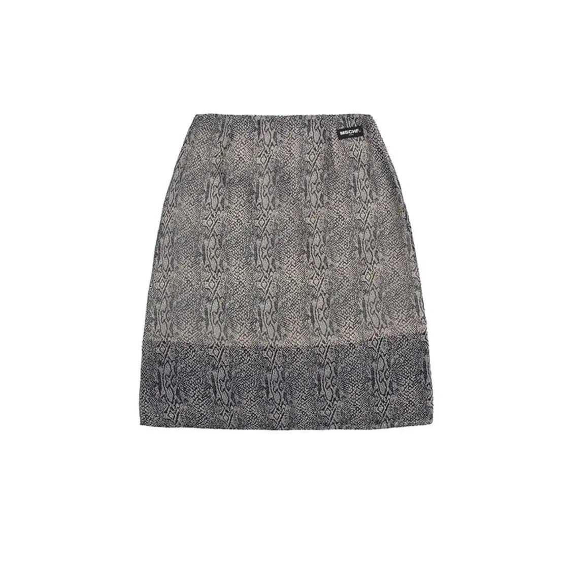 (size M) mschf 미스치프 파이톤 미디 스커트 상품이미지3