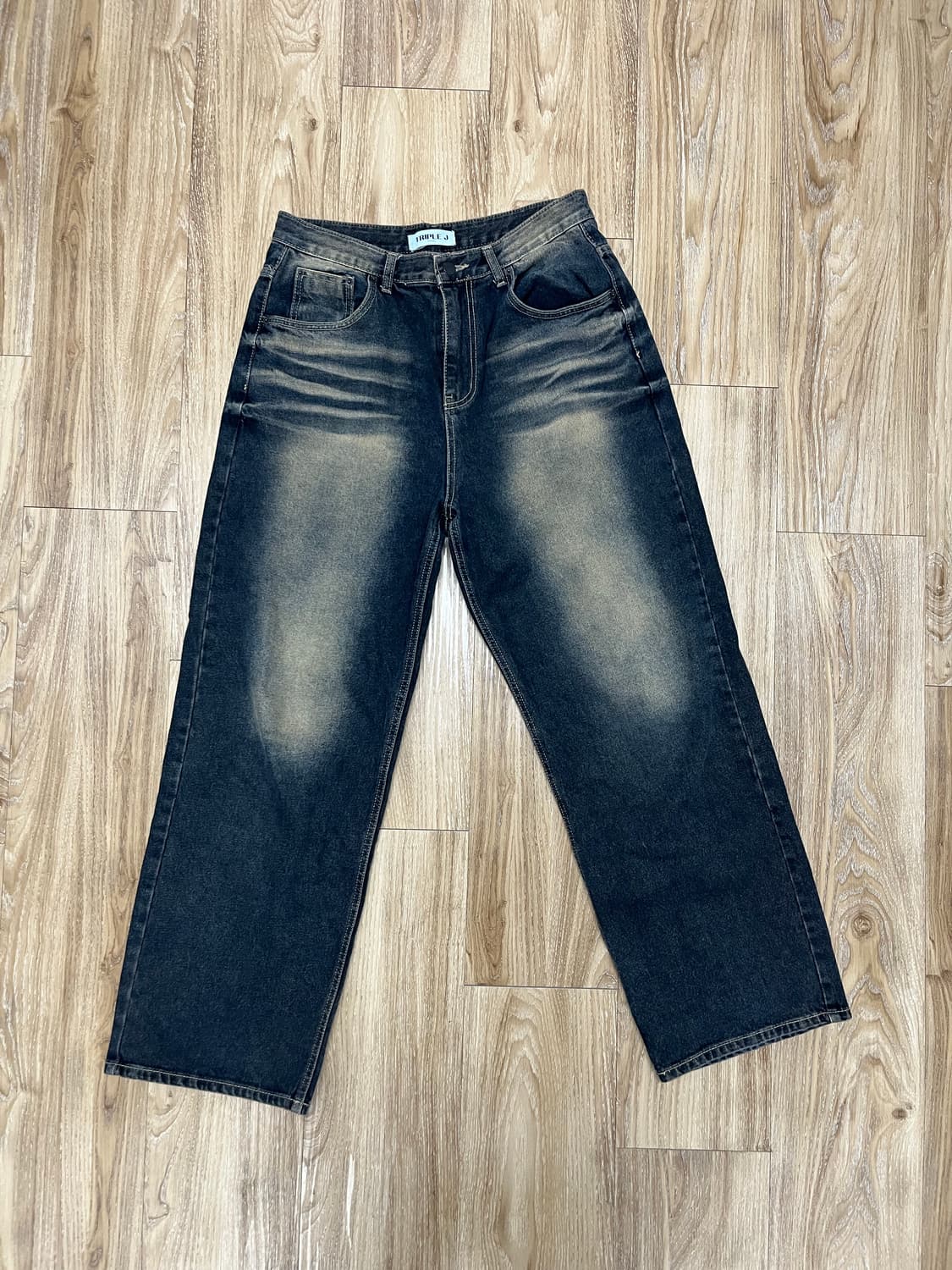 트리플 J 와이드 청바지 32 상품이미지4