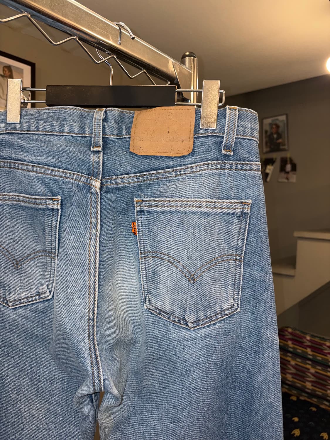 90’s Levi’s 505 USA denim hard washed 상품이미지9