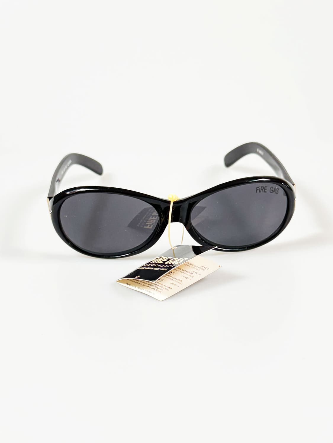 90s FIRE GAS 블랙 오벌 프레임 빈티지 선글라스 상품이미지2