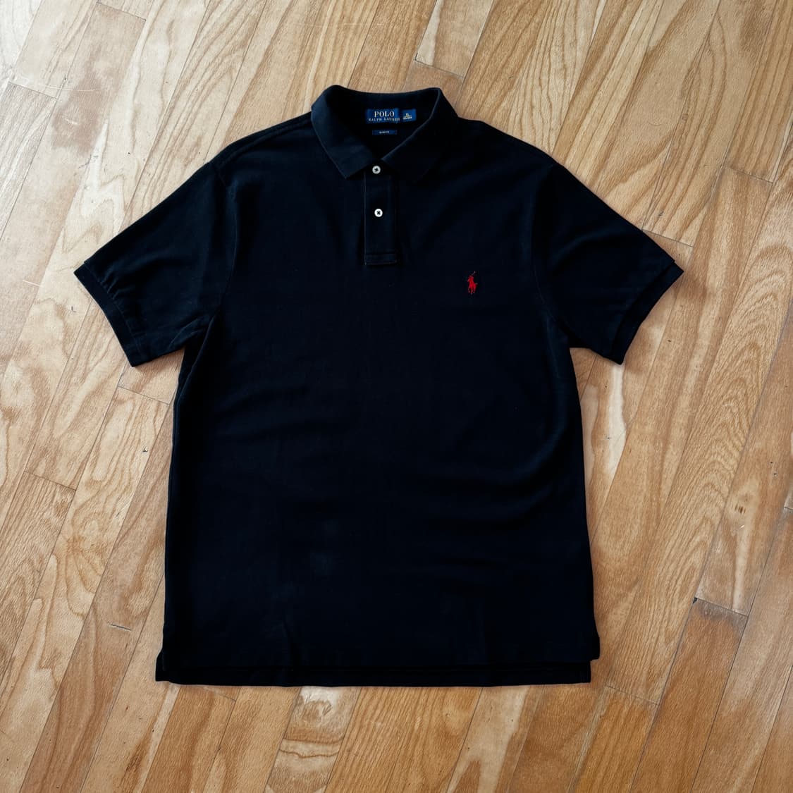 폴로 랄프로렌 카라티 슬림핏 블랙 XL 상품이미지1