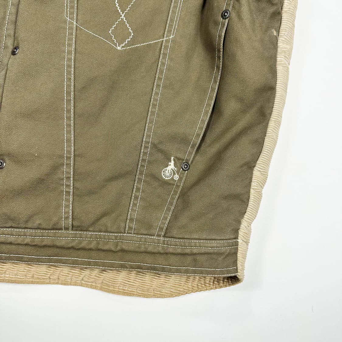 빈폴 진스 카키 배색 헌팅 조끼 베스트 (L) 상품이미지6