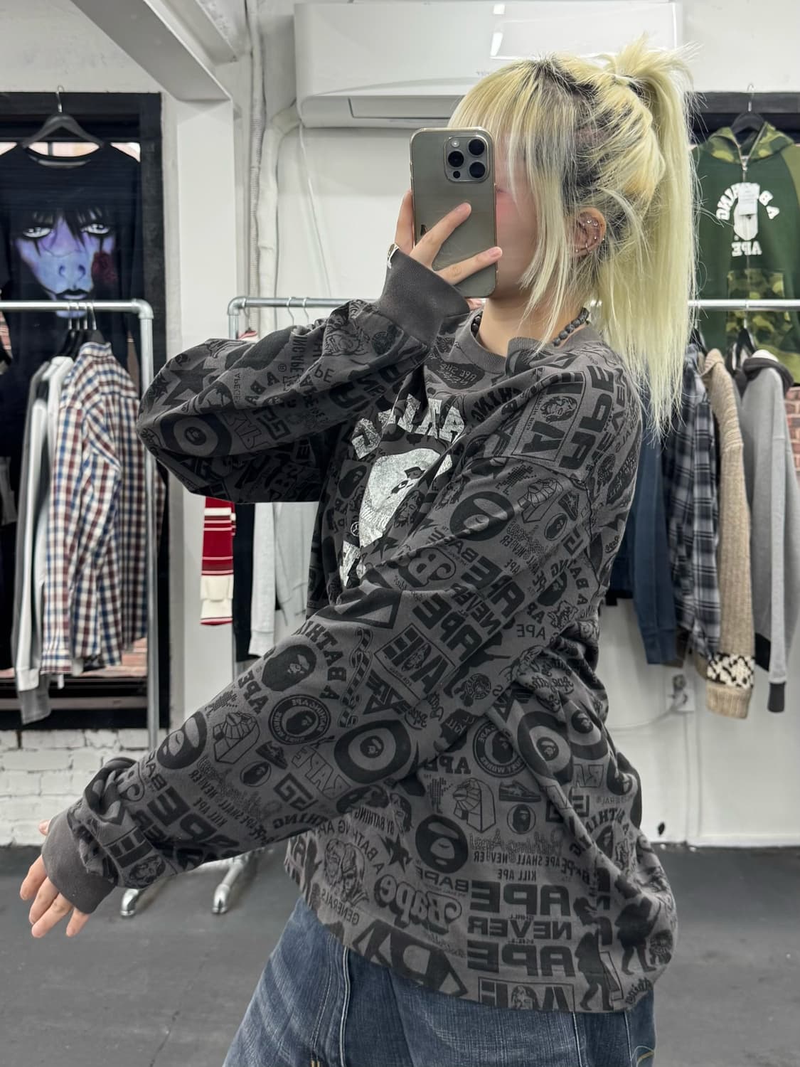 베이프 OG 컬리지 롱슬리브 상품이미지4