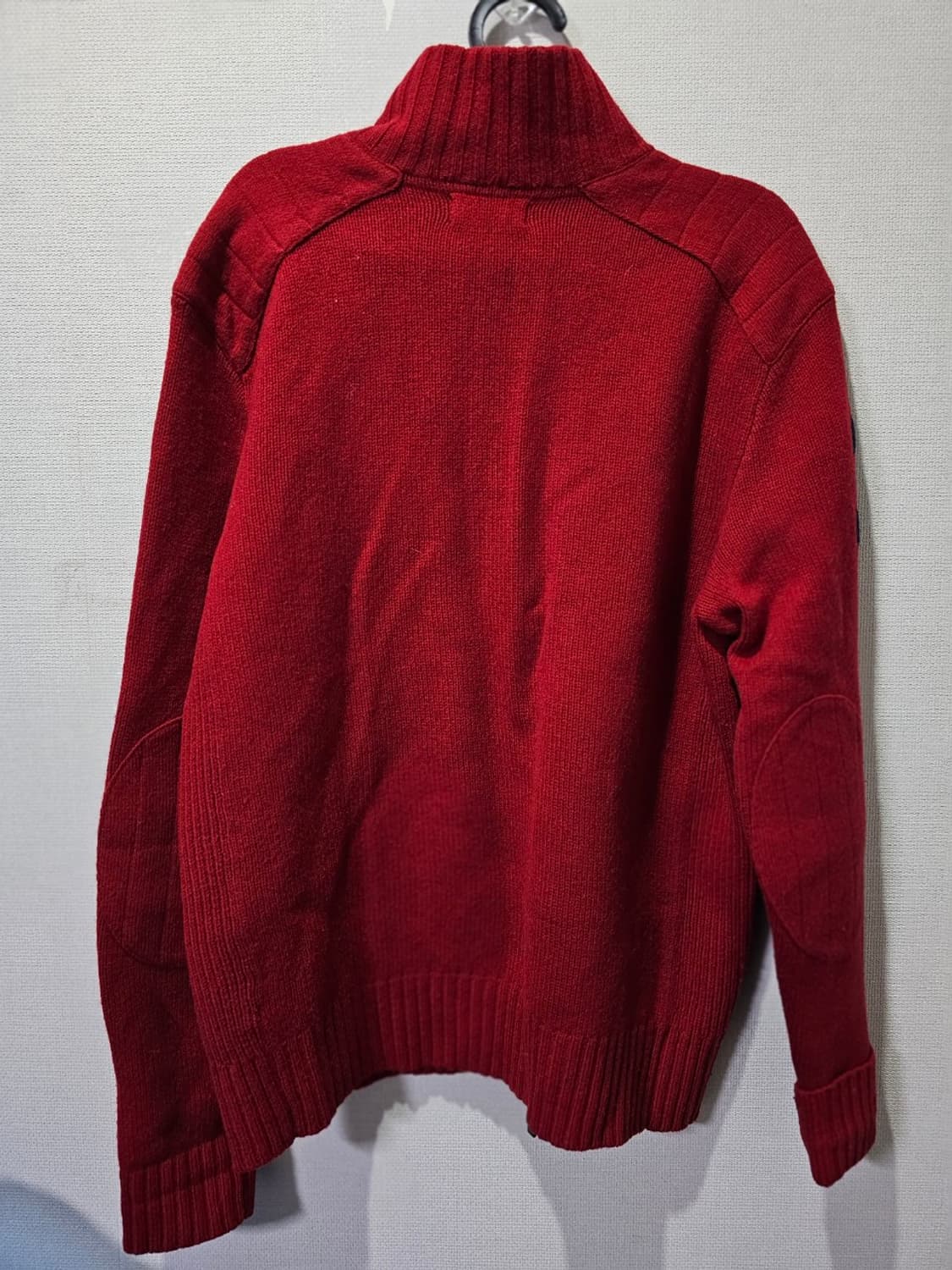 폴로 빅포니 레드 니트 집업 니트 자켓 95/ M 상품이미지3