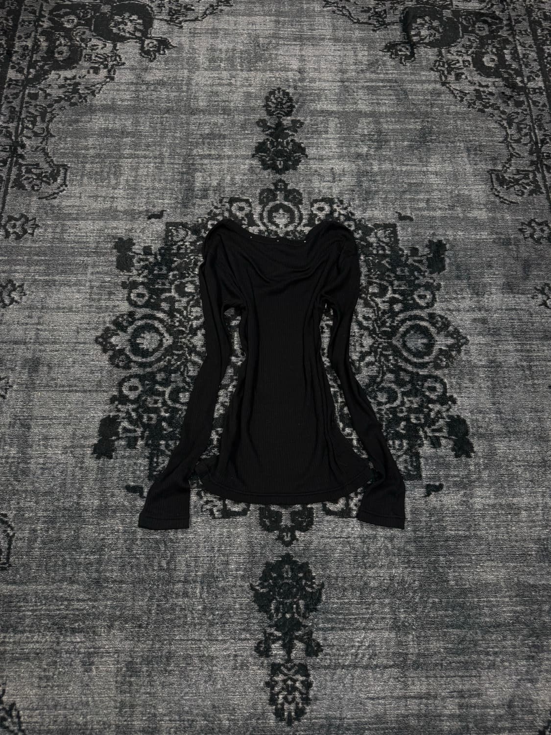 Body wave y2k stud gimmick ribbed cut se 상품이미지6