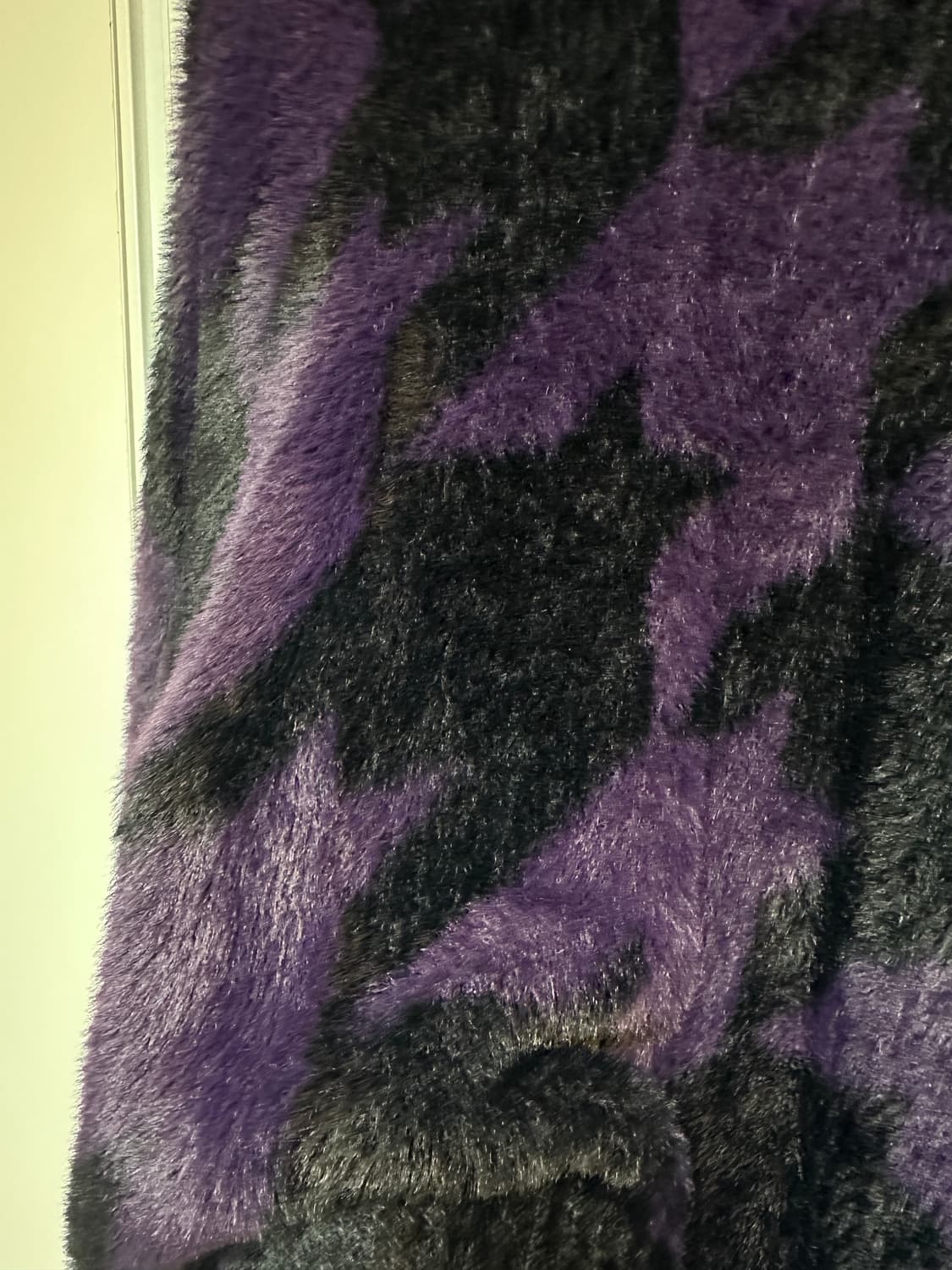 보라색 패턴 퍼 니트 상품이미지2