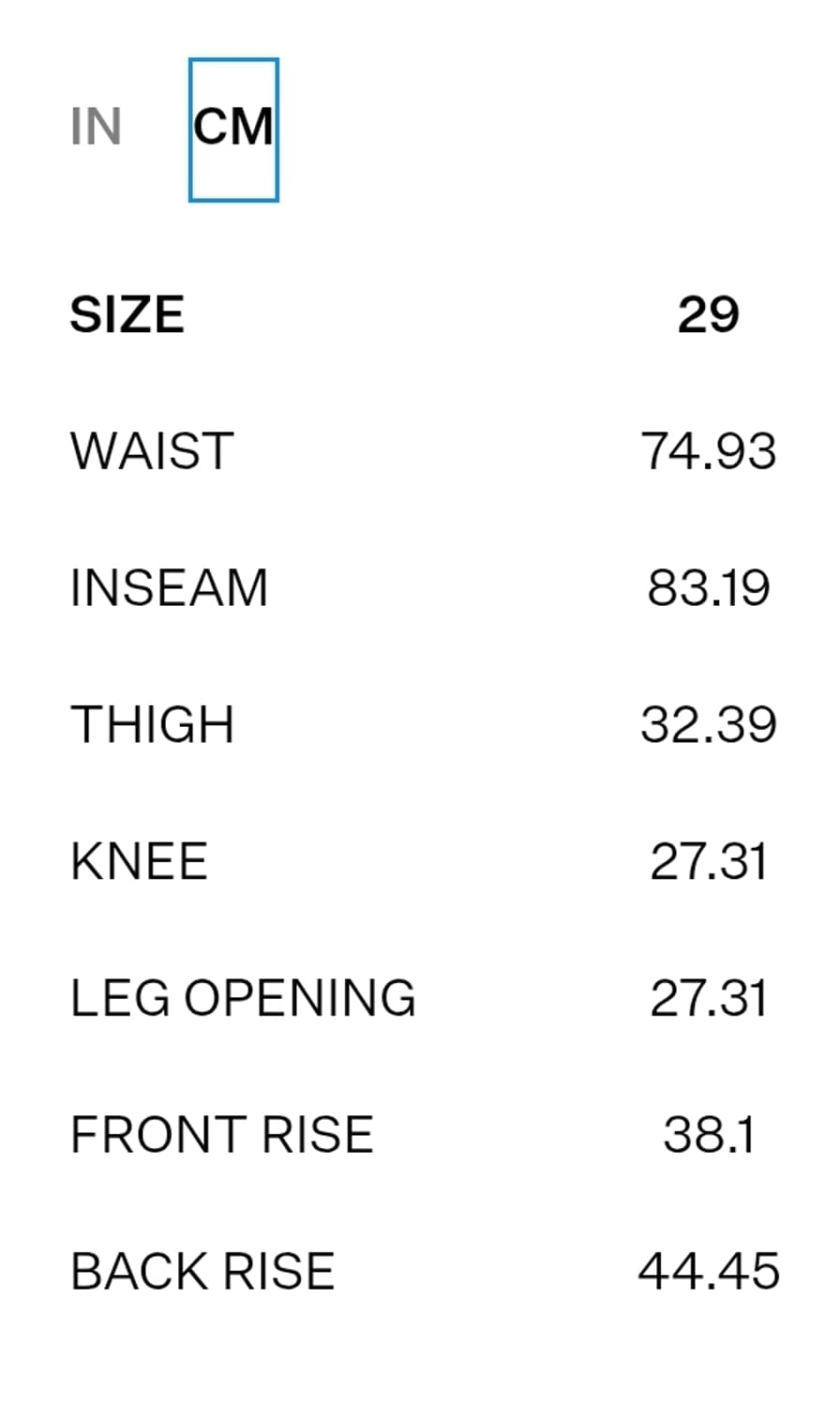 릭오웬스 오리모노 16oz 셀비지 더블니 게스 데님 상품이미지8