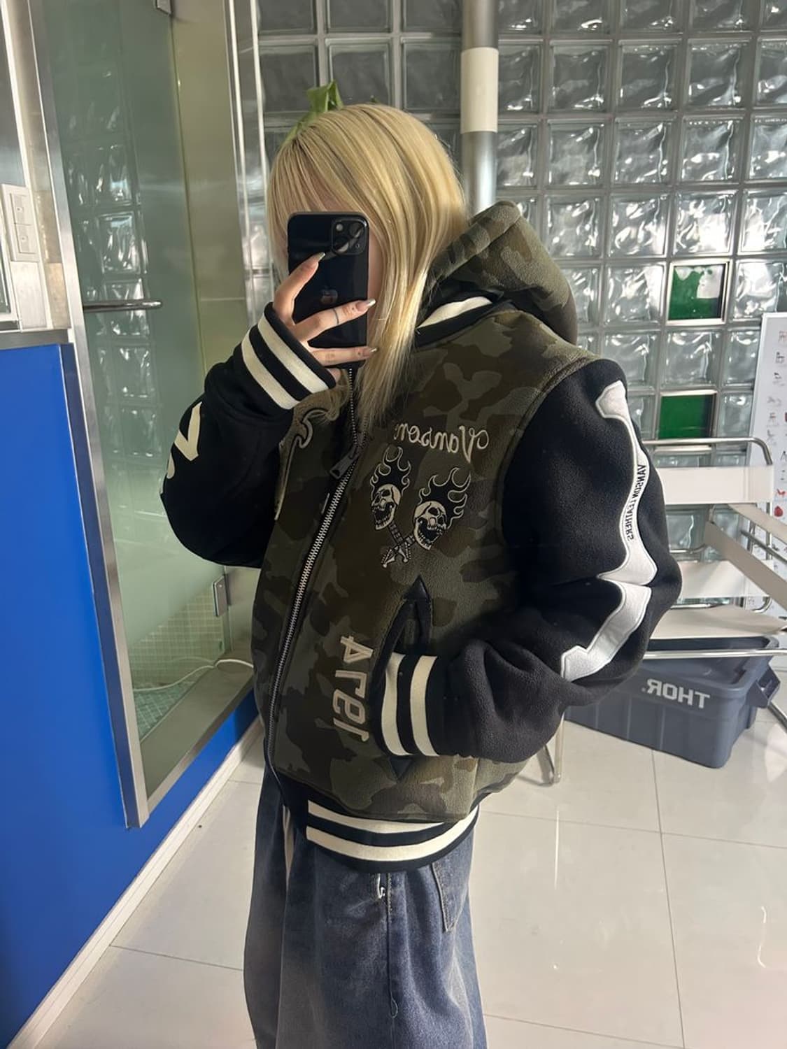 VARSITY JACKET 크롭 바시티 재킷 AAV-2601 상품이미지3