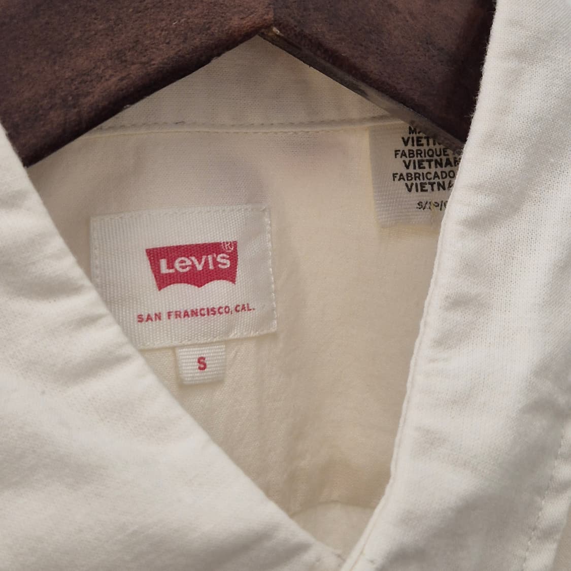 리바이스 린넨 반팔 셔츠 S 상품이미지3