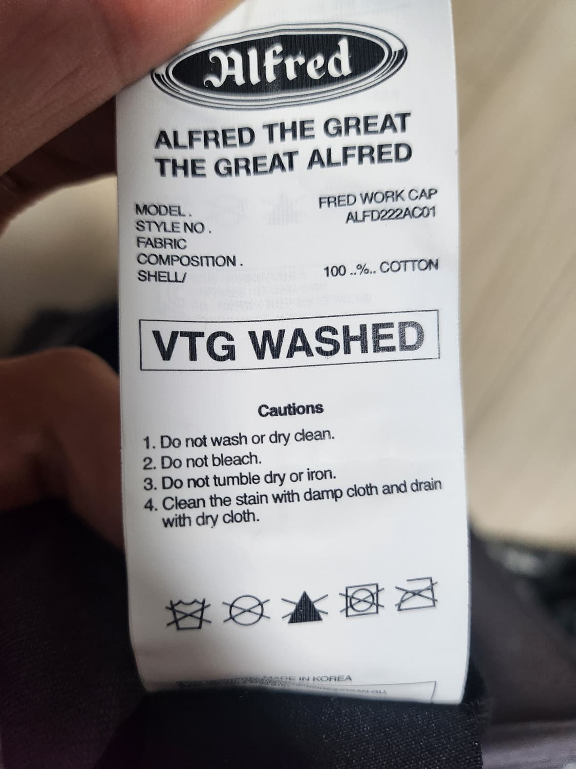 헤리티지플로스 알프레드 볼캡 모자 차콜 상품이미지5