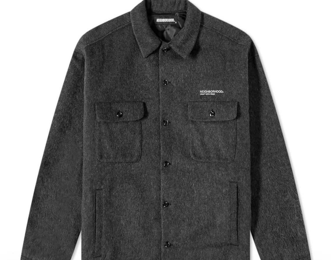 네이버후드 워크 셔츠 자켓 다크그레이 2사이즈 상품이미지1