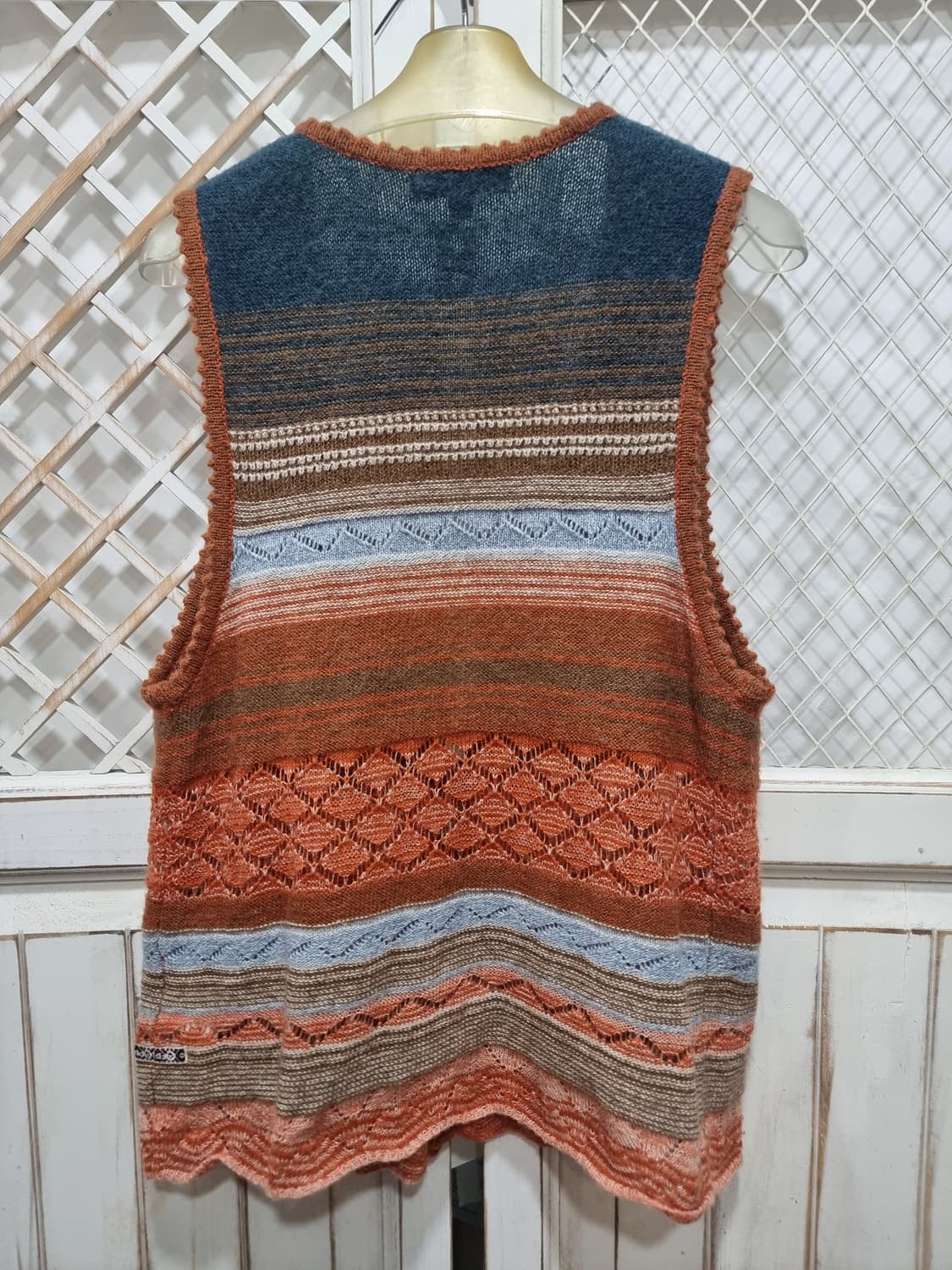 써스데이 아일랜드 알파카 혼방 베스트 (C708 상품이미지2