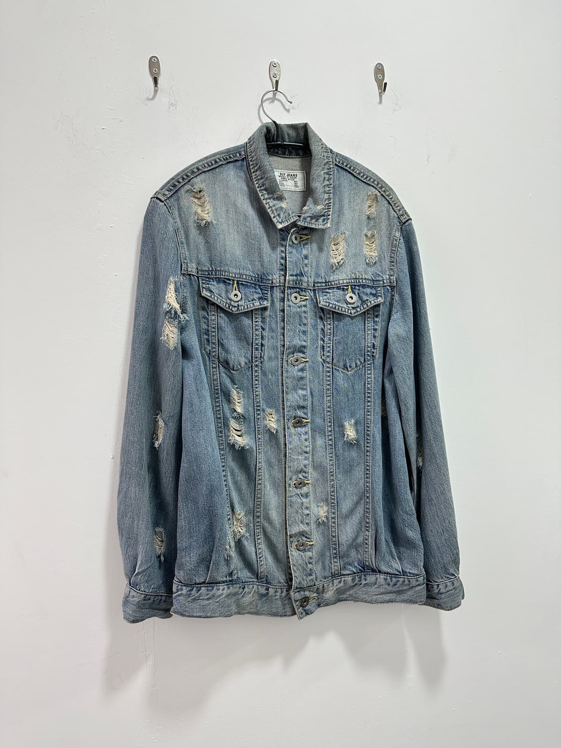 Sly jeans destroyed denim jacket 상품이미지1