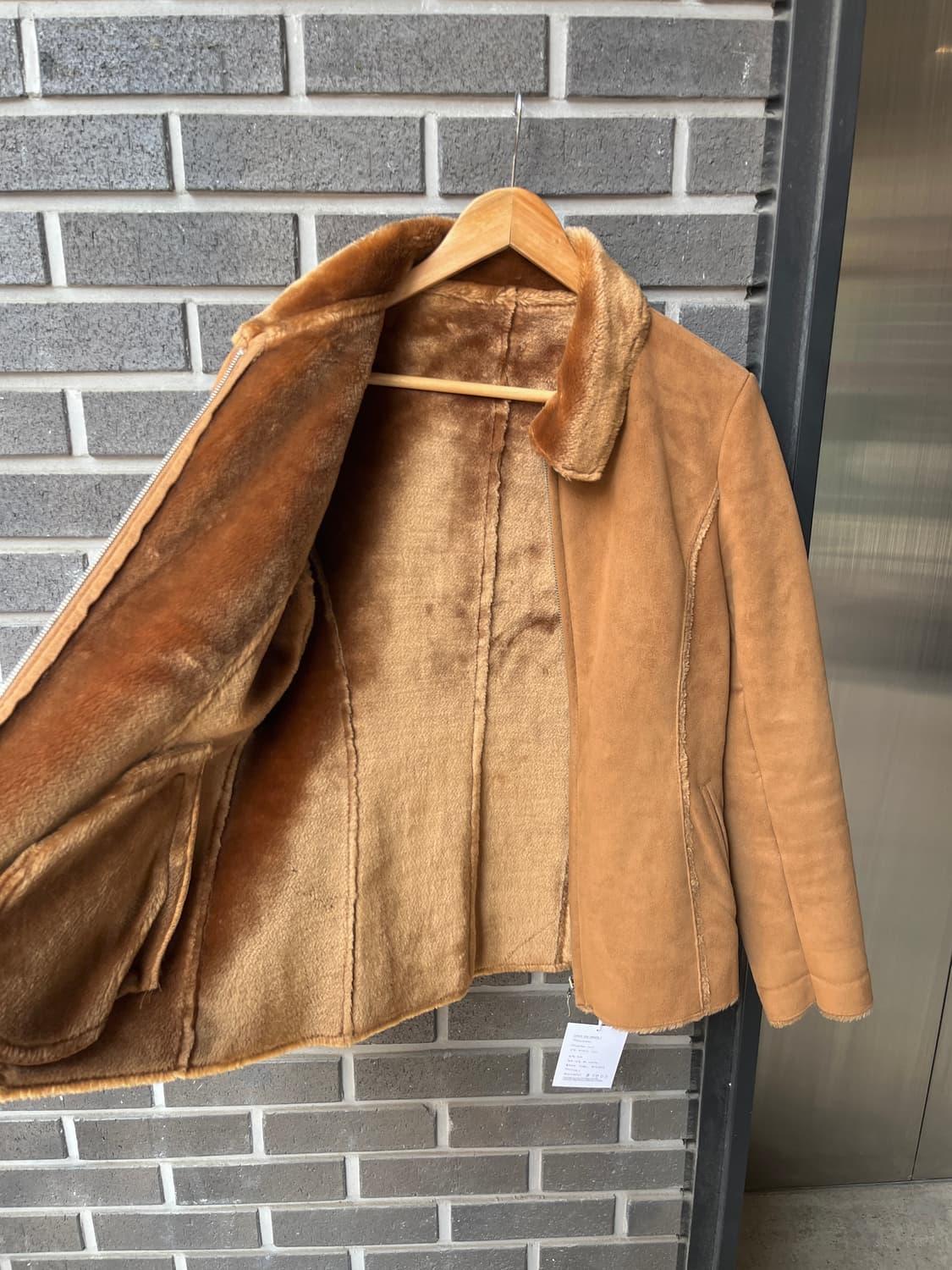 90s Gladness 시어링자켓 카멜 상품이미지7