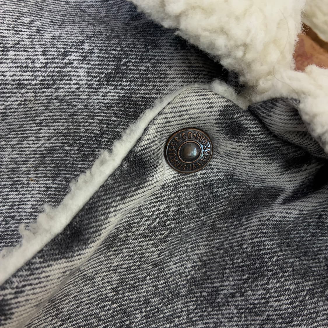 Levi's  리바이스 80,s 양털 흑청 데님 쉐르파 자켓  상품이미지6