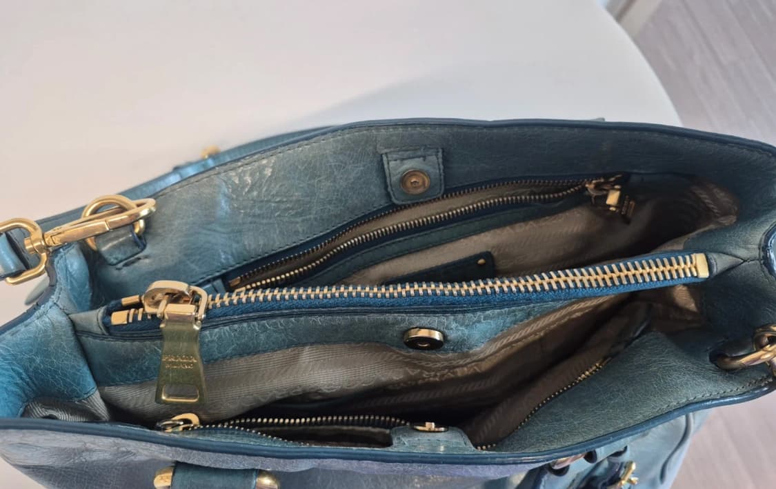 매우매우 miu miu 사첼백 스카이 블루 상품이미지4