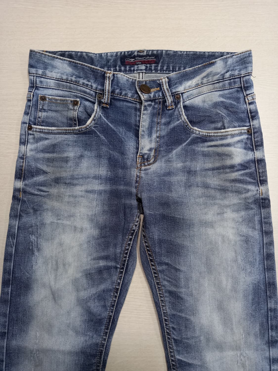 28 DPSR Kor 데미지워싱 스판 슬림일자진 28-883 상품이미지3