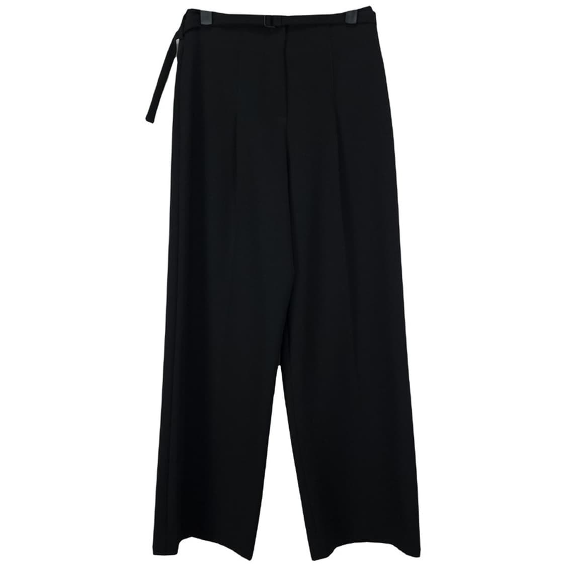 [잇미샤] 22 F/W 벨티드 와이드 슬랙스 블랙 M19491 상품이미지2