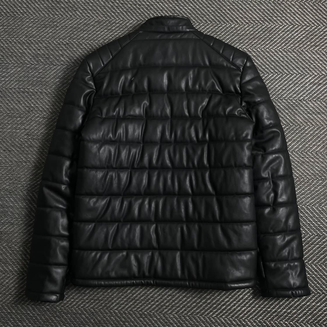 게스 패치 로고 퀄팅 패딩 자켓 블랙y 4367 상품이미지5