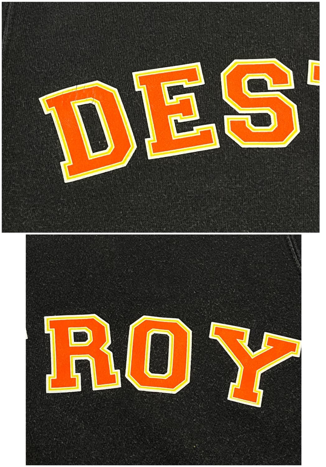 스투시 디스트로이 기모 맨투맨 블랙 M #csz3754 상품이미지8