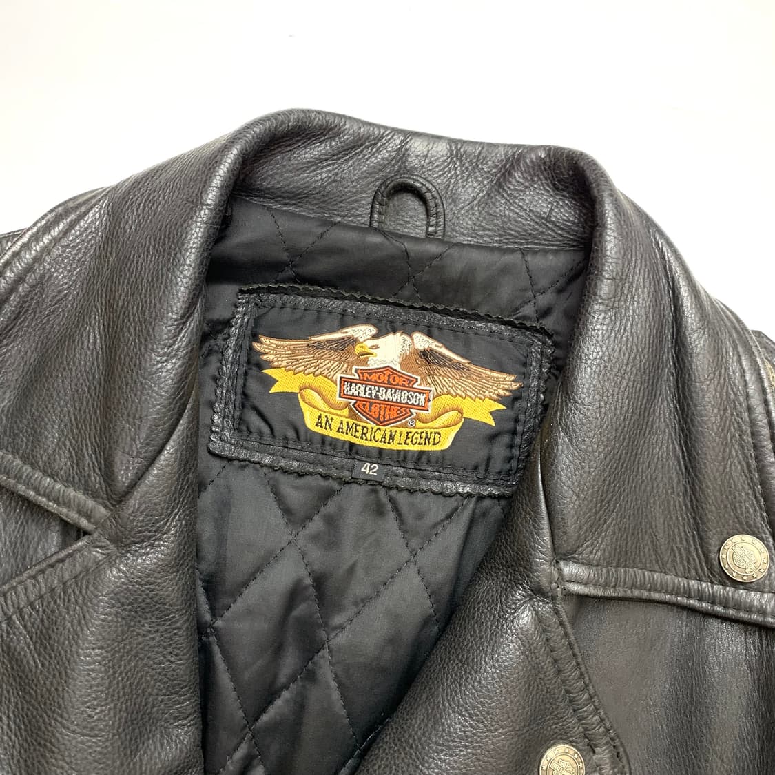 할리 데이비슨 블랙 빅로고 가죽자켓 42 상품이미지6