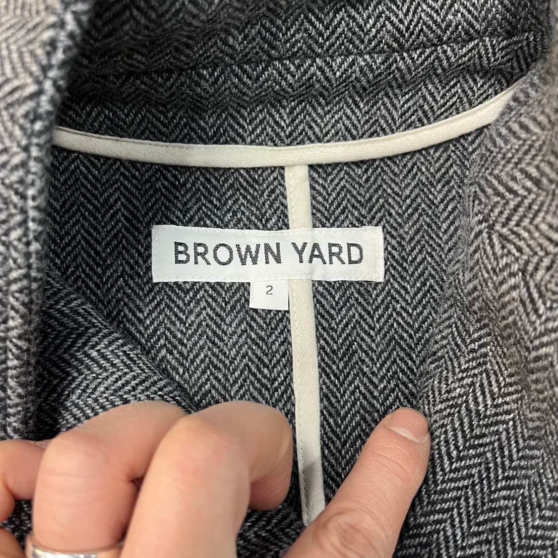 브라운야드 헤링본 자켓 상품이미지4