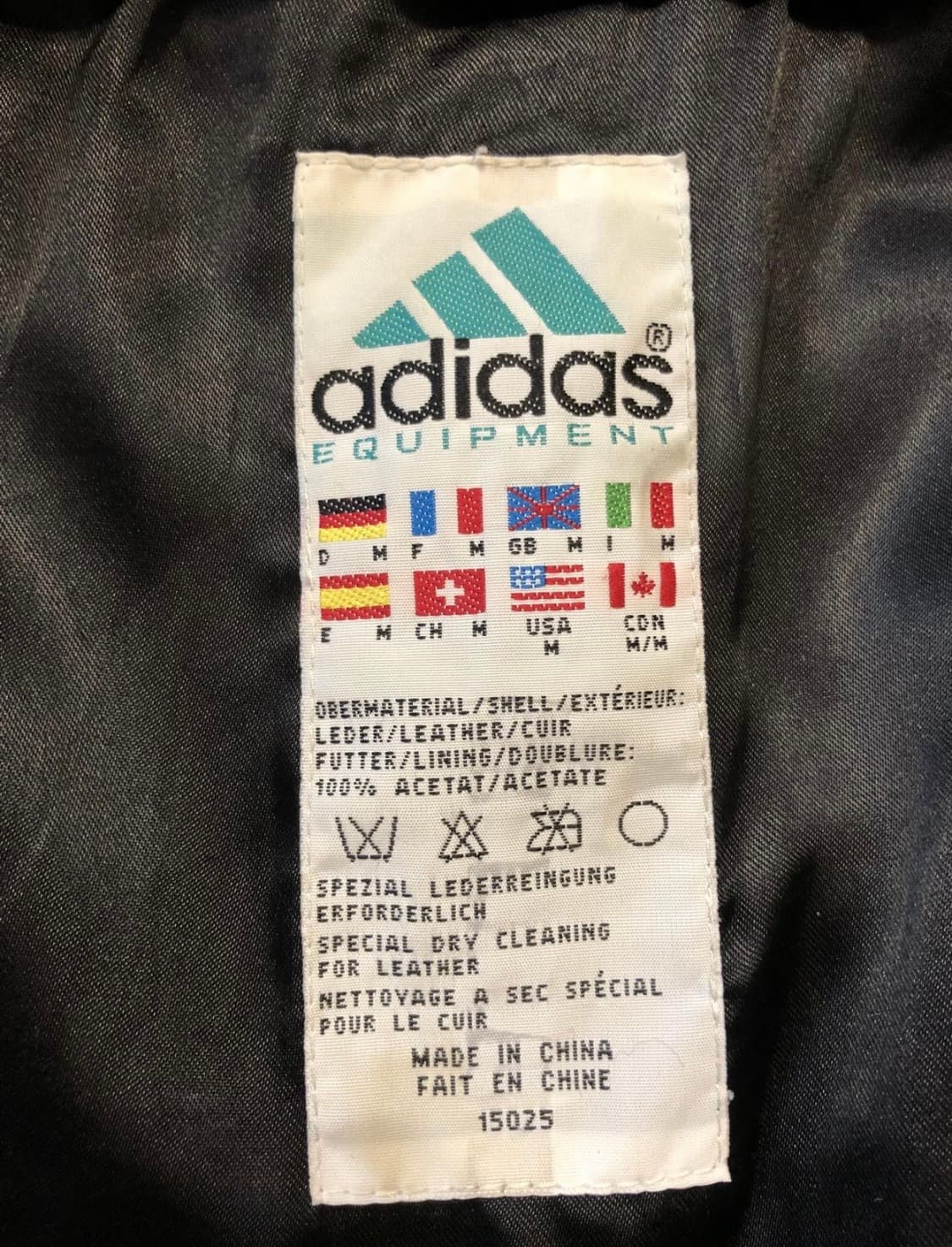 vintage adidas equipment leather jacket 상품이미지7