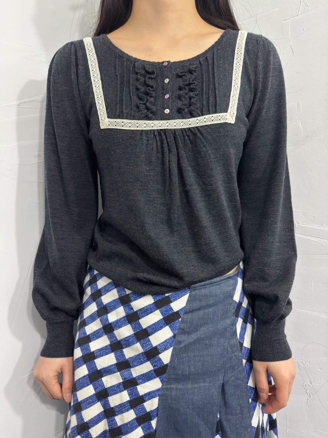 kumikyoku design knit top 상품이미지1