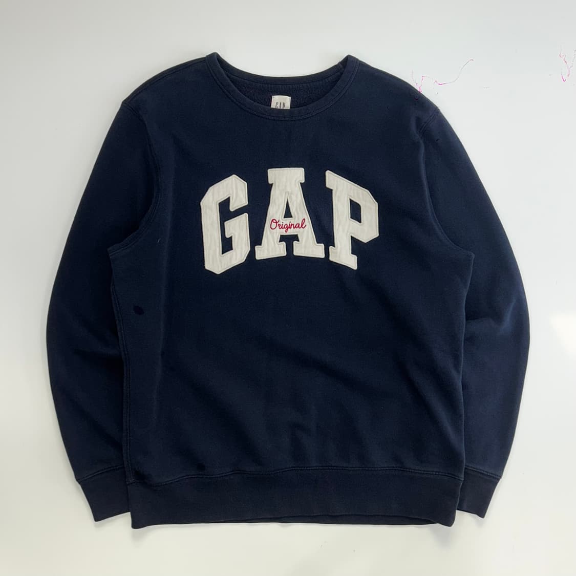 GAP 갭 화이트로고 네이비 맨투맨 상품이미지3